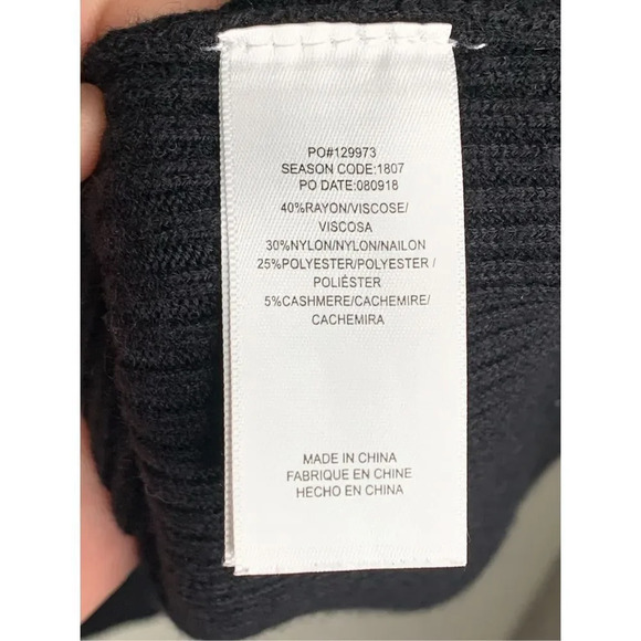 Splendid retreat cash blend cardi cardigan in black size small NWOT - Picture 7 of 8